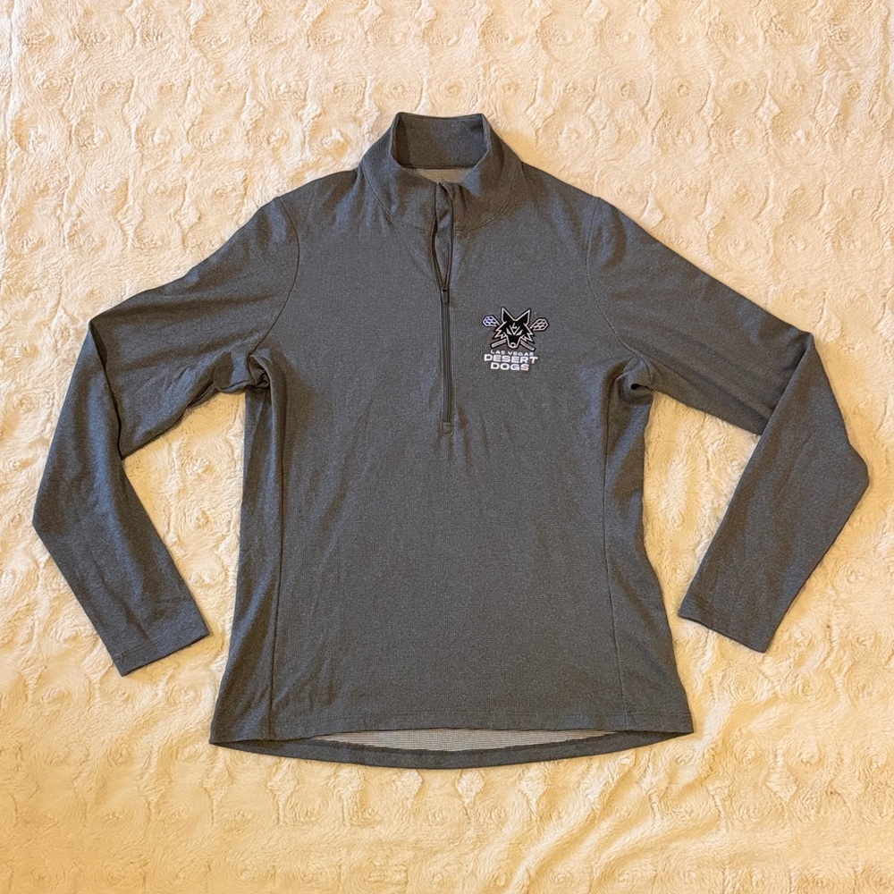 Las Vegas Desert Dogs Gray Quarter-Zip Pullover